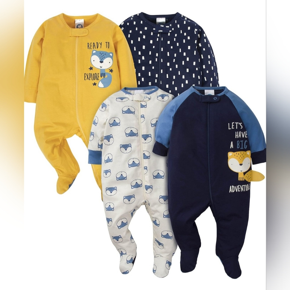 Gerber's Sleep 'n Play onesies pack of 4